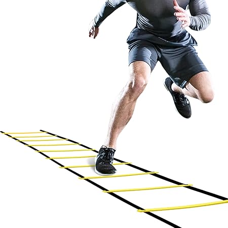 Agility Training Ladder – 12 Rung, 20ft Speed Ladder with Carry Bag for Fitness & Sports