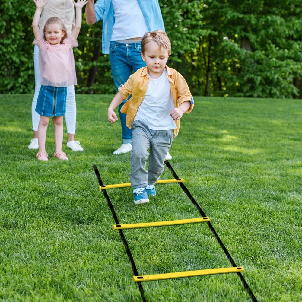 Agility Training Ladder – 12 Rung, 20ft Speed Ladder with Carry Bag for Fitness & Sports