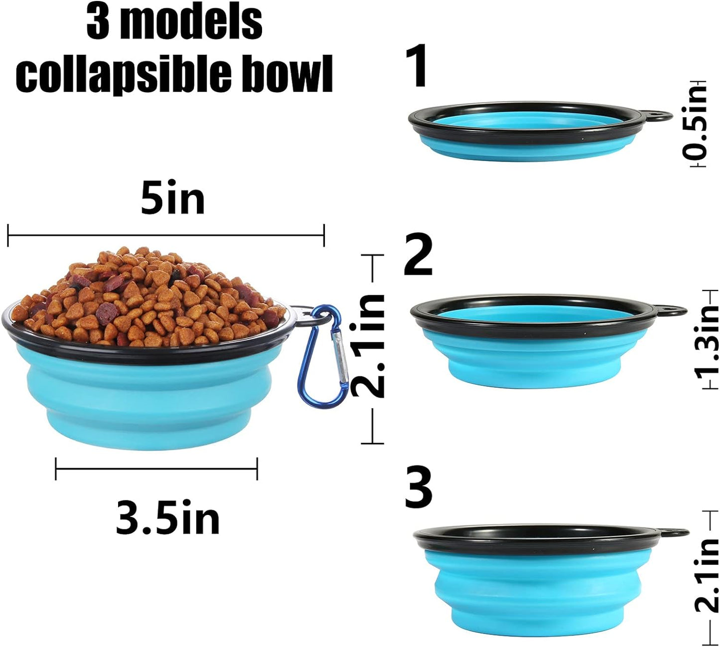 Portable Collapsible Pet Bowls