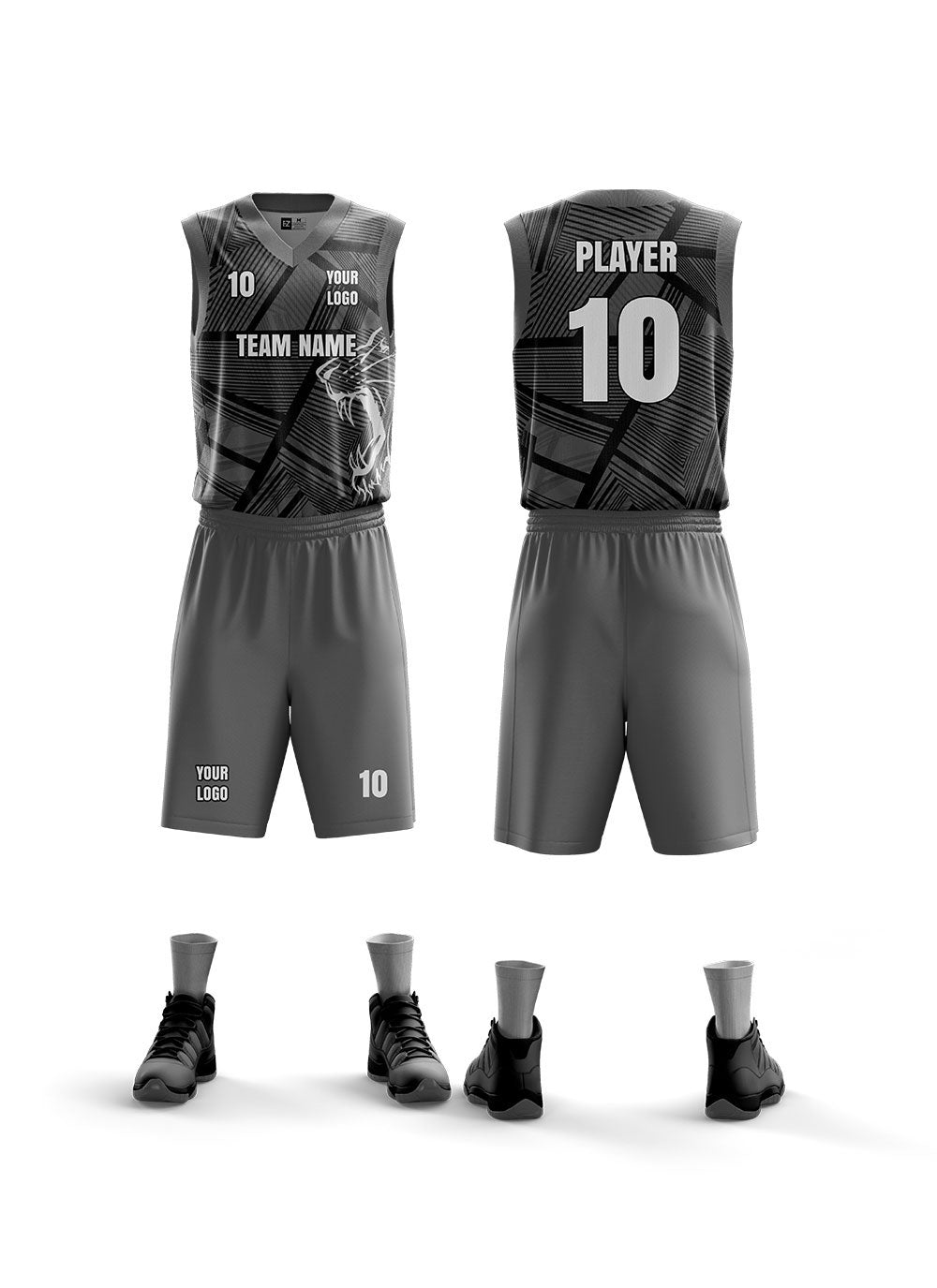 Custom Basketball Uniform MBB-3