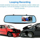 1080P HD Rearview Mirror Car DVR Dual Dash Cam Camera Front Rear Video Recorder