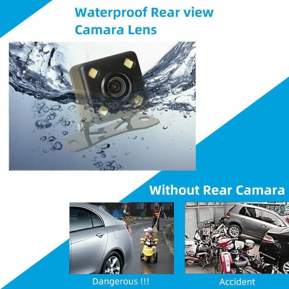 1080P HD Rearview Mirror Car DVR Dual Dash Cam Camera Front Rear Video Recorder