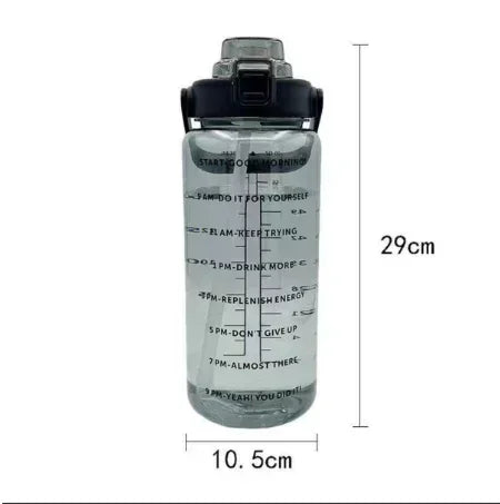 2L Time-Marked Water Bottle