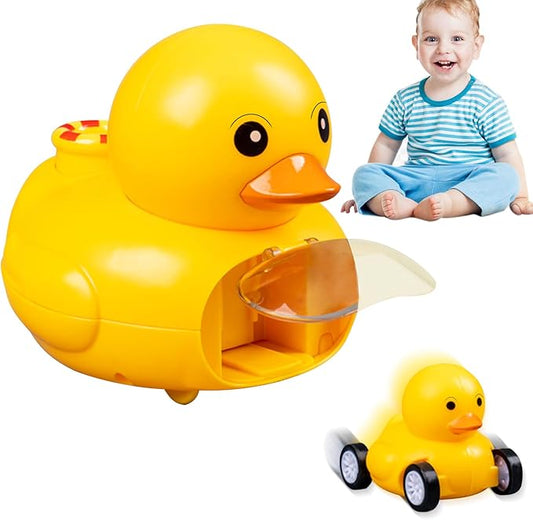 Baby Wind-Up Car, Press-and-Go Toy Car for Toddlers
