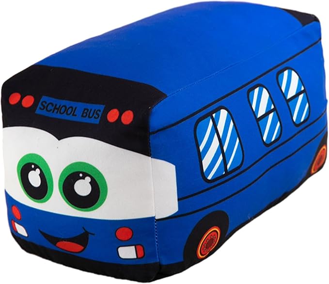 Plush School Bus Stuffed Car Toy
