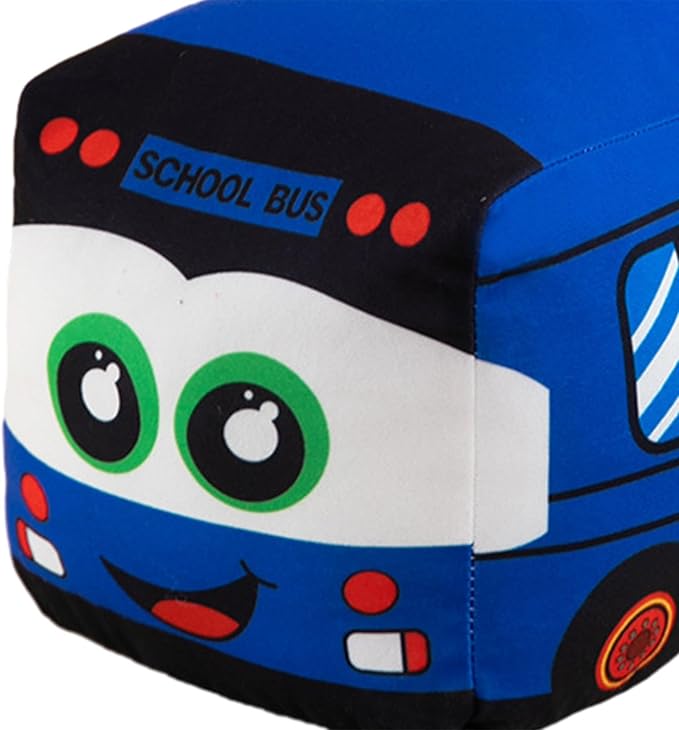 Plush School Bus Stuffed Car Toy