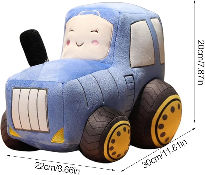 Soft toy car - tractor cuddly pillow