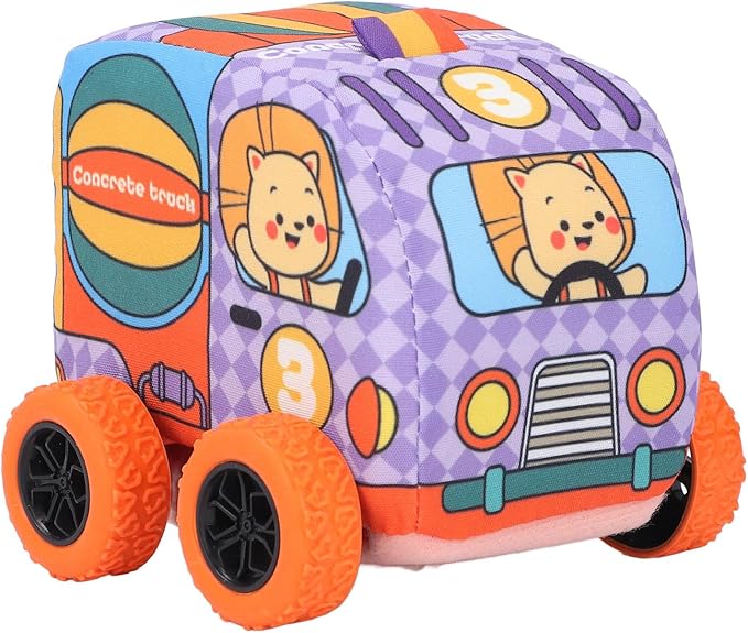 Fabric Pull-Back Car Cartoon Toy Car