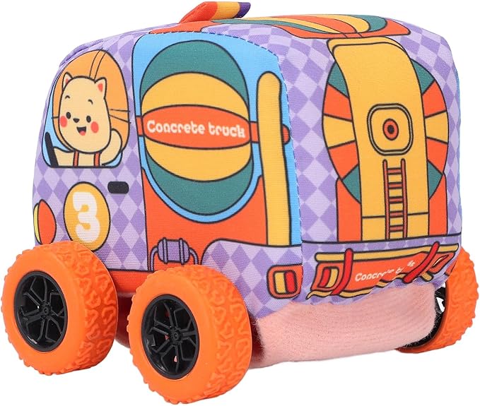Fabric Pull-Back Car Cartoon Toy Car