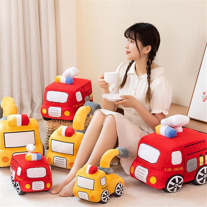 Fire Brigade Car Cuddly Toy