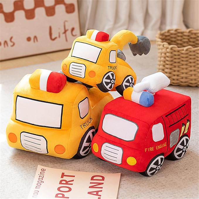 Fire Brigade Car Cuddly Toy