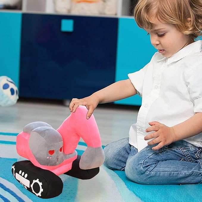 Excavator Plush Toy Doll Cartoon Car Toys