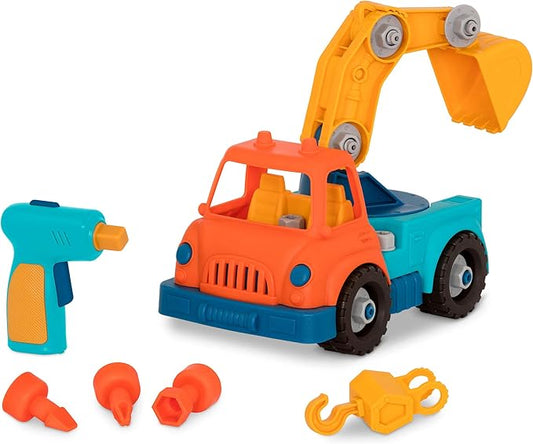 Construction Toy Crane Truck with Drill for Children