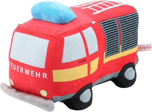 Fire Brigade Truck Plush Toy, Red